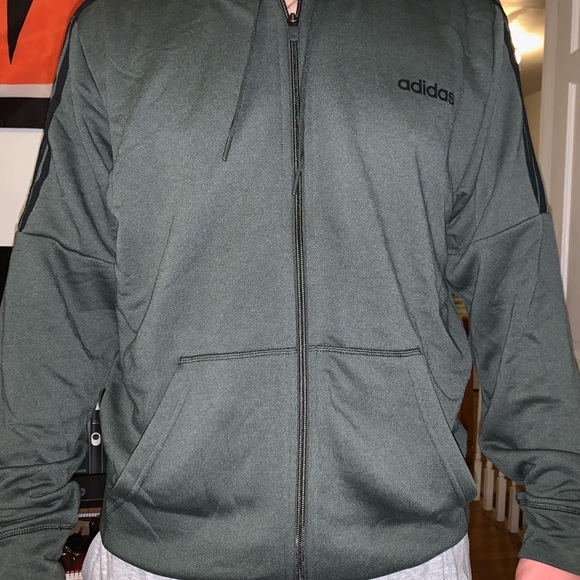 Men’s Adidas zip up sweatshirt. Size L - Picture 2 of 2